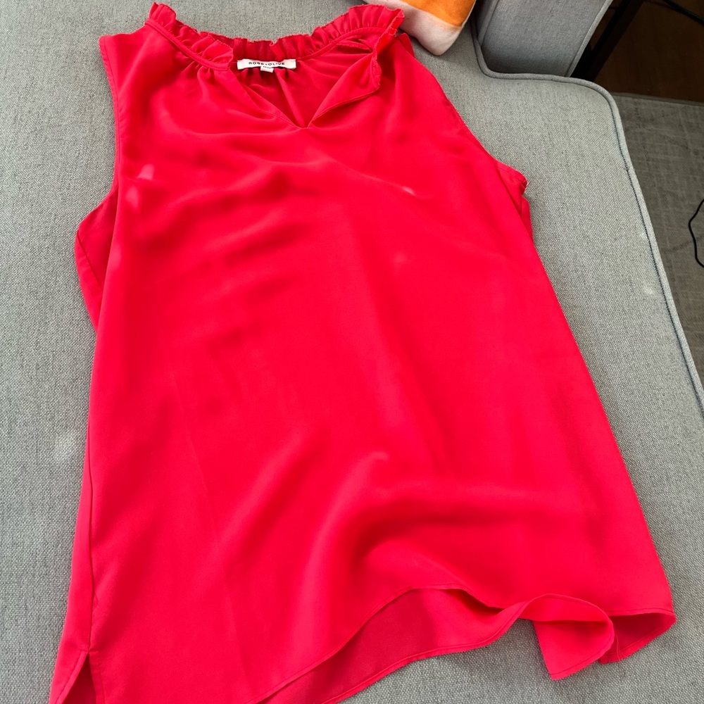 Rose and Olive, medium pink top